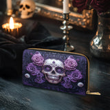Gothistar Violet Requiem Leather Wallet Purse