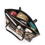 Gothistar Victorian Skull Leather Tote Bag