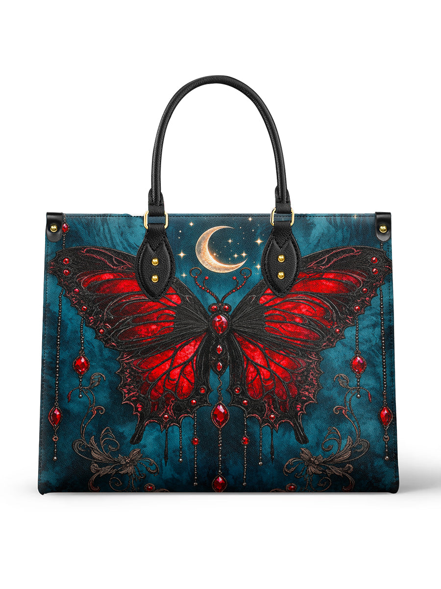 Crimson Eclipse leather bag and wallet bundle