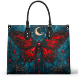 Crimson Eclipse Leather Bag