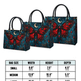 Crimson Eclipse Leather Bag