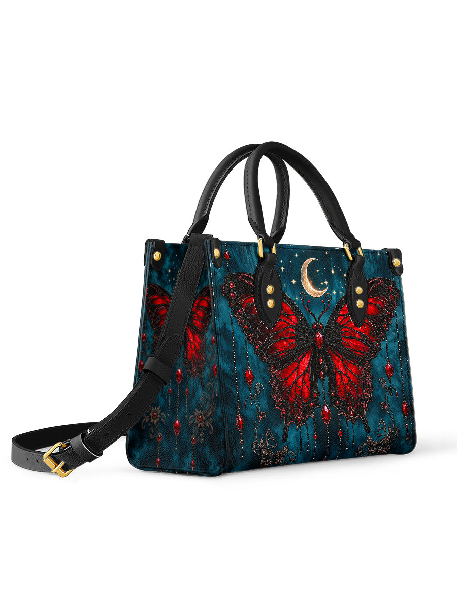 Crimson Eclipse leather bag and wallet bundle