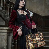 Gothistar Victorian Skull Leather Bag