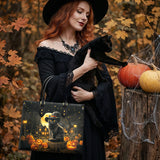 Gothistar Spooky Cat Leather Bag