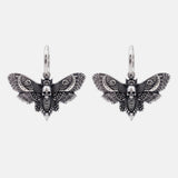 Gothistar Gothic Moth Skull Earrings - Product
