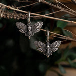 Gothistar Gothic Moth Skull Earrings - Lifestyle