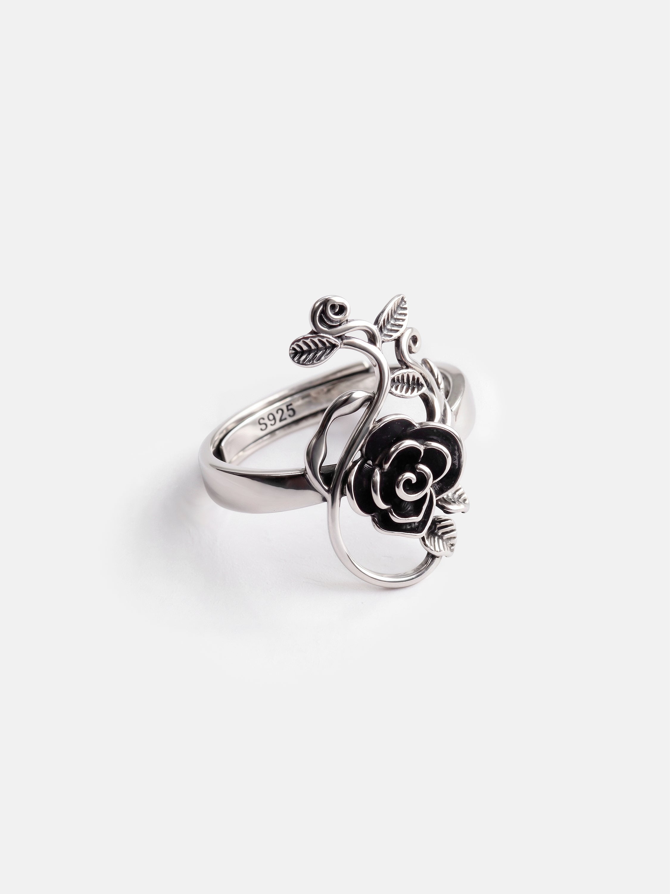 Gothistar Black Rose Thorn Ring - Product