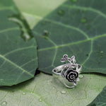 Gothistar Black Rose Thorn Ring - Lifestyle