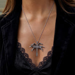 Gothistar Dark Angel Cross Necklace - Model