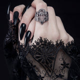 Gothistar Gothic Cathedral Statement Ring - Model