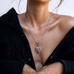 Gothistar Gothic Heart Bat Pendant Necklace - Model