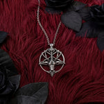 Gothistar Skull Pentagram Gothic Necklace - Lifestyle