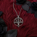 Gothistar Skull Pentagram Gothic Necklace - Lifestyle