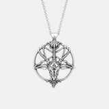Gothistar Skull Pentagram Gothic Necklace - Product