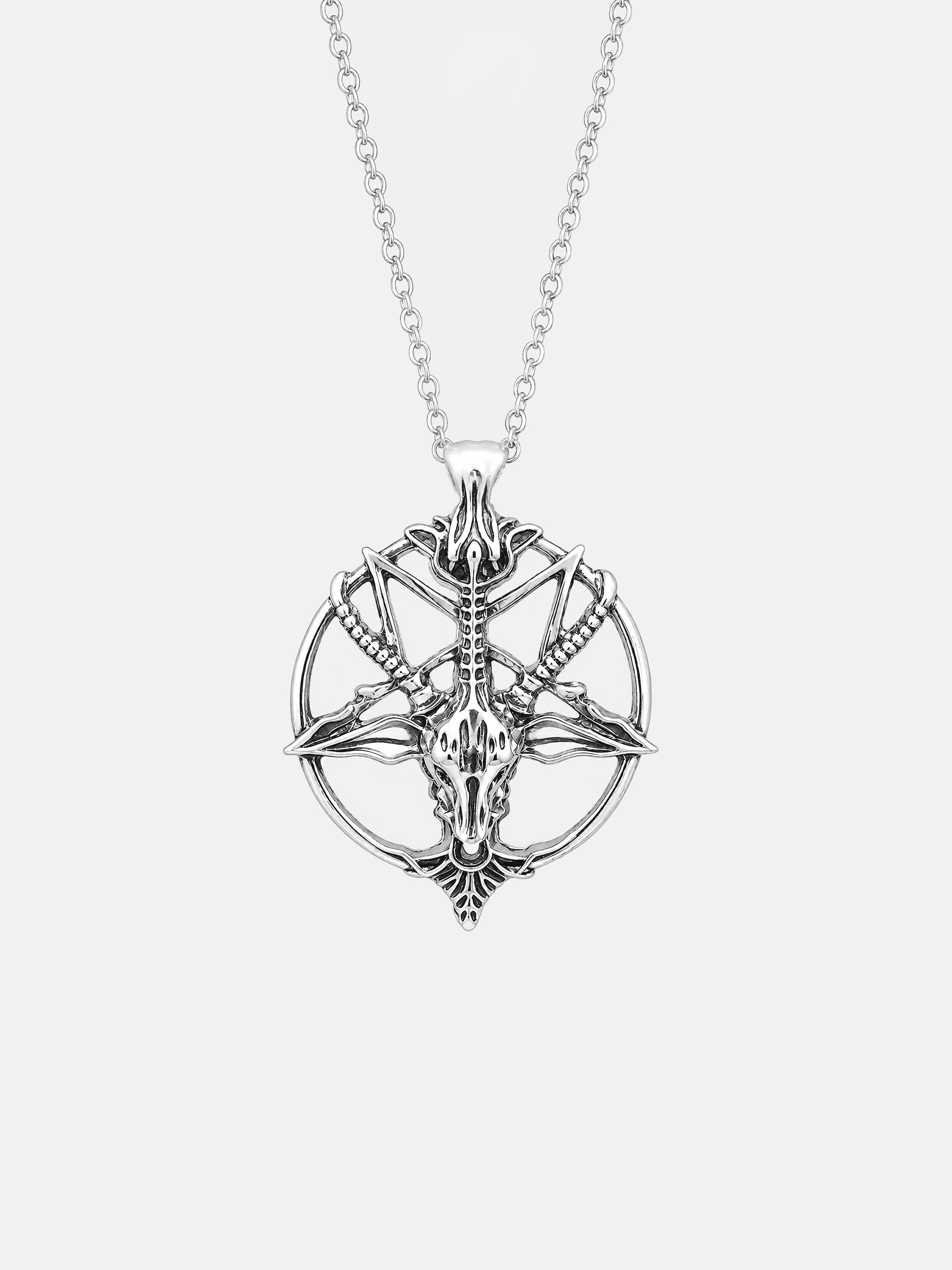 Gothistar Skull Pentagram Gothic Necklace - Product