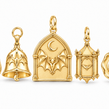 Gothistar Choose Your Nocturne Bat Cathedral Charm Bracelet