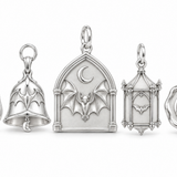 Gothistar Choose Your Nocturne Bat Cathedral Charm Bracelet