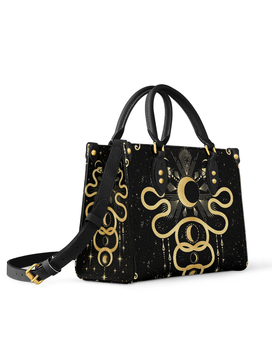 Serpentis Nocturne leather bag and wallet bundle