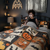 Gothistar All Season Quilt 3-Piece Set Spooky Patchwork