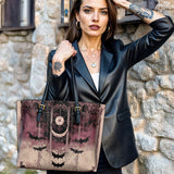 Gothistar Ethereal Nightfall Leather Tote Bag