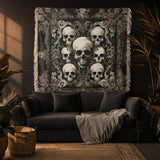 Gothistar Gothic Skull Majesty Woven Tapestry Blanket