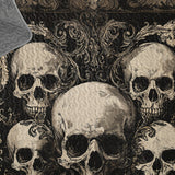 Gothistar All Season Quilt 3-Piece Set Gothic Skull Majesty