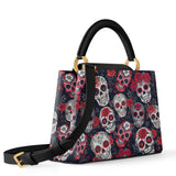 Gothistar Midnight Calavera Leather Satchel Bag
