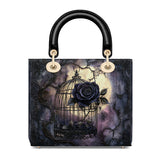Gothistar Gothic Caged Bloom Lady Leather Bag