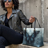 Gothistar Wings of Solace Leather Tote Bag