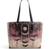 Gothistar Ethereal Nightfall Leather Tote Bag