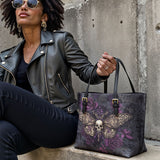 Gothistar Shadowmoth Leather Tote Bag