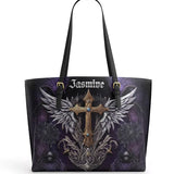 Gothistar The Fallen Sanctum Leather Tote Bag