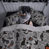 Gothistar All Season Quilt 3-Piece Set Spooky Shadow