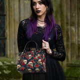 Gothistar The Bone Bloom Curse Leather Bag