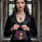 Gothistar Midnight Bloom Leather Satchel Bag