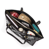 Gothistar Shadowlace Bloom Personalized Leather Tote Bag