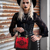 Gothistar Crimson Oracle Lady Leather Bag