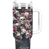 Gothistar Petals And Remains Personalized Tumbler