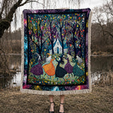 Gothistar Beautiful Witchy Woman Woven Tapestry Blanket