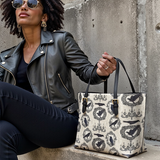 Gothistar Raven's Elegy Leather Tote Bag