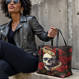 Gothistar Serpent & Silence Leather Tote Bag