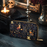 Gothistar Celestial Catspell Leather Wallet Purse