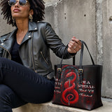 Gothistar Twisted Grace Leather Tote Bag