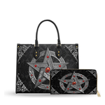 Pentagram Of The Blood Moon leather bag and wallet bundle