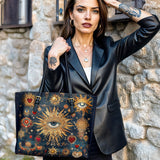 Gothistar Heart Of The Oracle Leather Tote Bag