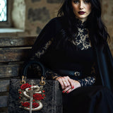 Gothistar Viper Rose Lady Leather Bag