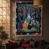 Gothistar Beautiful Witchy Woman Woven Tapestry Blanket