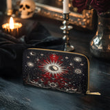 Gothistar Sanctum Of Stars Leather Wallet Purse
