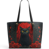 Gothistar Crimson Gaze Leather Tote Bag