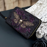 Gothistar Shadowmoth Leather Wallet Purse